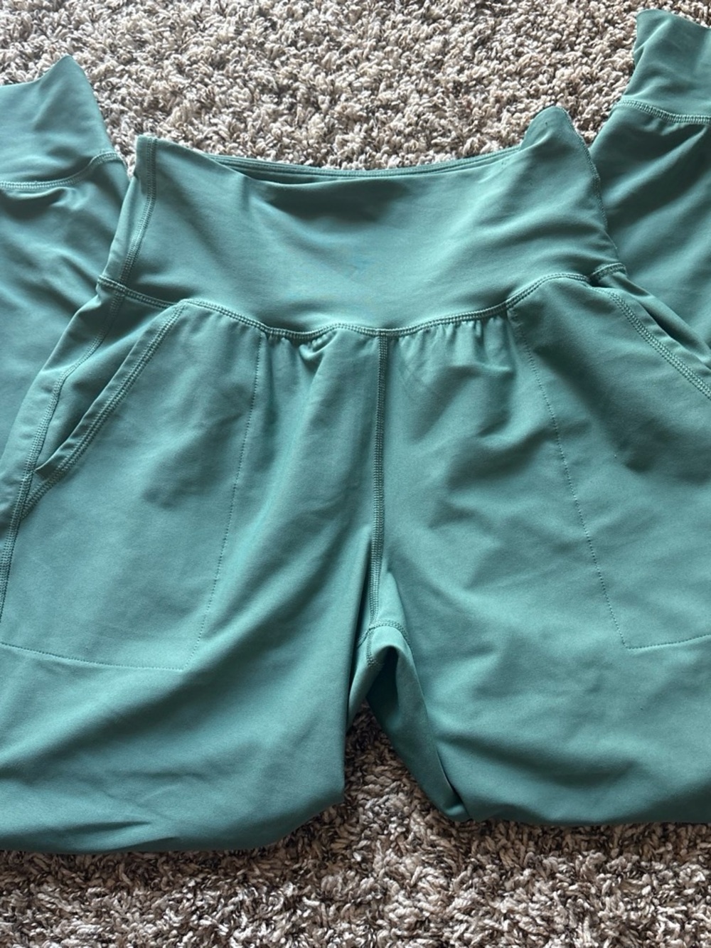 Old Navy Green Leggings with Wide Waistband